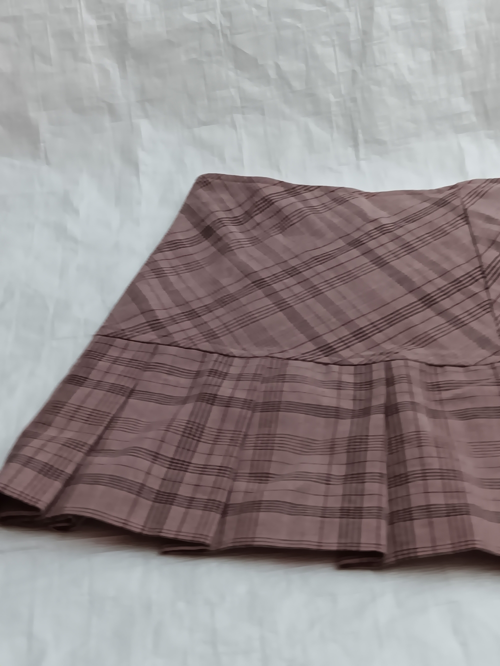 Tracy Evans  brand  Plaid Pleated Mini Skirt